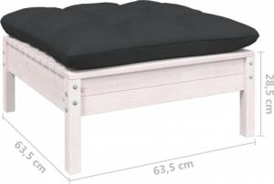 vidaXL vidaXL 7-cz. zestaw wypoczynkowy do ogrodu, z poduszkami, sosnowy 8