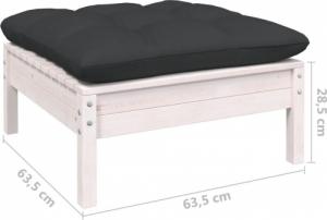 vidaXL vidaXL 9-cz. zestaw wypoczynkowy do ogrodu, z poduszkami, lita sosna 6