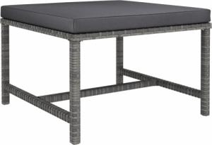 vidaXL vidaXL 5-cz. zestaw wypoczynkowy do ogrodu, poduszki, rattan PE, szary 8
