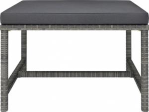 vidaXL vidaXL 5-cz. zestaw wypoczynkowy do ogrodu, poduszki, rattan PE, szary 9