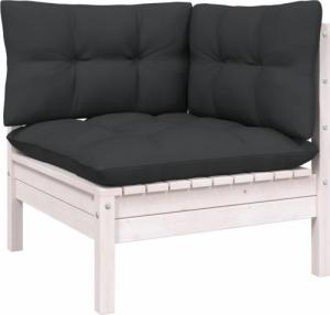 vidaXL vidaXL 4-cz. zestaw wypoczynkowy do ogrodu, z poduszkami, sosnowy 3