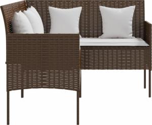 vidaXL vidaXL 5-cz. zestaw wypoczynkowy do ogrodu, rattan PE, brązowy 5