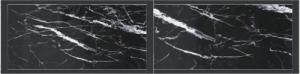 vidaXL vidaXL Konsola, czarny marmur, 140x35x75,5 cm, szkło hartowane 5
