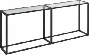 vidaXL vidaXL Konsola, przezroczysta, 200x35x75,5 cm, szkło hartowane 2