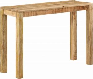 vidaXL vidaXL Stolik konsola, 110 x 35 x 76 cm, surowe drewno mango 8