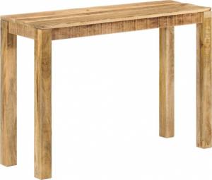 vidaXL vidaXL Stolik konsola, 110 x 35 x 76 cm, surowe drewno mango 9