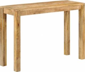 vidaXL vidaXL Stolik konsola, 110 x 35 x 76 cm, surowe drewno mango 10