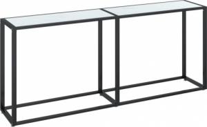 vidaXL vidaXL Konsola, biały marmur, 180x35x75,5 cm, szkło hartowane 2