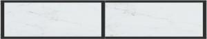 vidaXL vidaXL Konsola, biały marmur, 180x35x75,5 cm, szkło hartowane 5