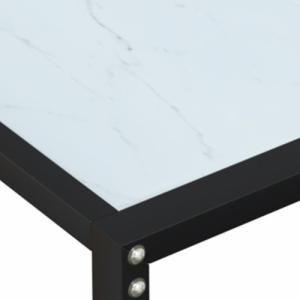 vidaXL vidaXL Konsola, biały marmur, 180x35x75,5 cm, szkło hartowane 6