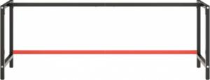 vidaXL vidaXL Rama do stołu roboczego, czerwono-czarna, 220x57x79 cm, metal 4