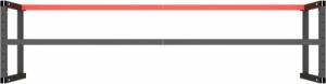 vidaXL vidaXL Rama do stołu roboczego, czerwono-czarna, 220x57x79 cm, metal 6