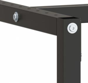 vidaXL vidaXL Rama do stołu roboczego, czerwono-czarna, 180x57x79 cm, metal 7