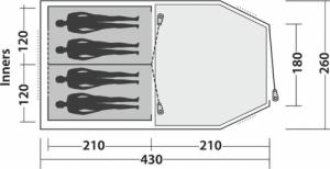 Namiot turystyczny Easy Camp Huntsville 400 zielony 8