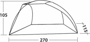 Easy Camp Easy Camp Namiot plażowy Beach, szaro-piaskowy 2