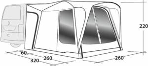 Namiot turystyczny Outwell Przedsionek do kampera Milestone Shade 7