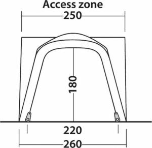 Namiot turystyczny Outwell Przedsionek do kampera Milestone Shade 8
