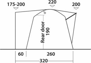 Namiot turystyczny Outwell Przedsionek do kampera Milestone Shade 9