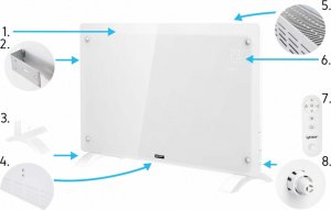 Grzejnik Yoer CH03W konwektorowy 2000 W 3