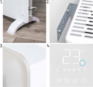 Grzejnik Yoer CH03W konwektorowy 2000 W 12