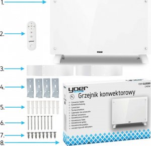 Grzejnik Yoer CH03W konwektorowy 2000 W 14