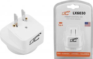 LTC ADAPTER PODRÓŻNY WTYCZKA PRZEJŚCIÓWKA PL EU na USA 2