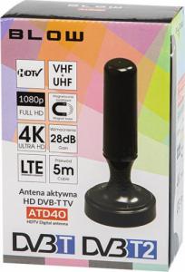 Antena RTV Blow aktywna DVB-T T2 pokojowa TV 4K MUX8 LTE 2