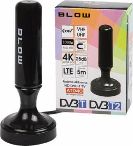Antena RTV Blow aktywna DVB-T T2 pokojowa TV 4K MUX8 LTE 3