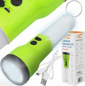 Latarka LTC LATARKA LAMPKA LED 2w1 AKUMULATOROWA USB UCHWYT 6