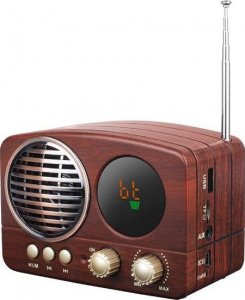 Radio Lamex MAŁE PRZENOŚNE RADIO KUCHENNE RETRO BLUETOOTH USB FM SD 2