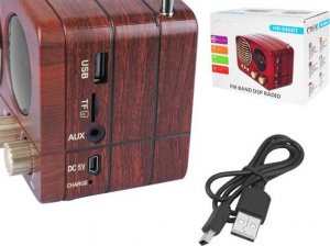 Radio Lamex MAŁE PRZENOŚNE RADIO KUCHENNE RETRO BLUETOOTH USB FM SD 3