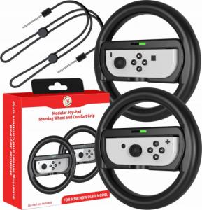 JYS 2x Kierownica + Uchwyt 2w1 do Nintendo Switch OLED i Nintendo Switch 3