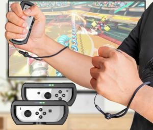 JYS 2x Kierownica + Uchwyt 2w1 do Nintendo Switch OLED i Nintendo Switch 4