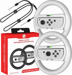 JYS 2x Kierownica + Uchwyt 2w1 do Nintendo Switch OLED i Nintendo Switch 3