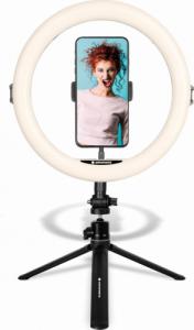 Lampa pierścieniowa AgfaPhoto AGFA ARL11  120 LED Ring VLOG + Statyw + Pilot 2