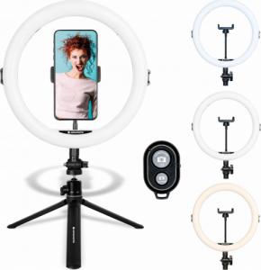 Lampa pierścieniowa AgfaPhoto AGFA ARL11  120 LED Ring VLOG + Statyw + Pilot 4