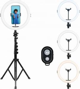 Lampa pierścieniowa AgfaPhoto AGFA ARL11XL  LED Ring 11 + Statyw + Pilot 4