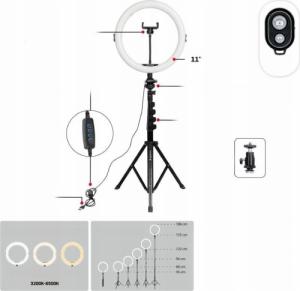Lampa pierścieniowa AgfaPhoto AGFA ARL11XL  LED Ring 11 + Statyw + Pilot 5