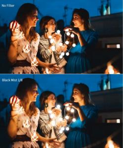 Filtr K&F Filtr Dyfuzyjny HD Black Mist 1/8 52mm 52 mm 7