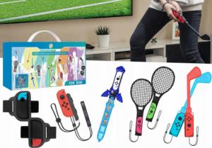 JYS Zestaw Akcesoria 9w1 do Joy-Con Nintendo Switch / Nintendo Switch Oled NS236 2