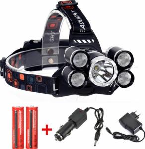 Latarka czołowa Pronett LATARKA CZOŁOWA CZOŁÓWKA MOCNA LED 5X XML-T6 () - 0112 4