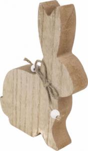 Dekoracja świąteczna Pepco PEPCO Zając MDF Ciemnobeżowy 2