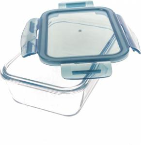 Pepco PEPCO Pojemnik szklany prostokątny, 840ml Biały 3