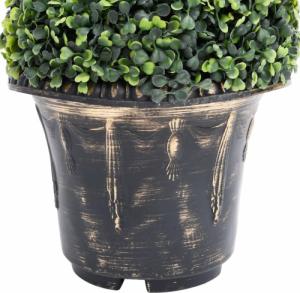 vidaXL vidaXL Spirala ze sztucznego bukszpanu, z doniczką, zielona, 89 cm 4