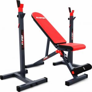 K-Sport K-Sport Domowa SIŁOWNIA Ławka + Sztangi + Stojaki + Obciążenia 95KG 2