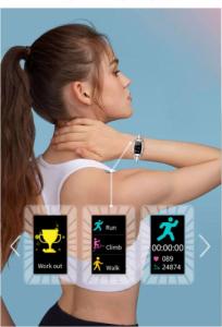 Smartband Lokmat H8 Pro Srebrny 10
