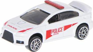 KIK Samochód auto metalowe resorak policja biały 7cm 2