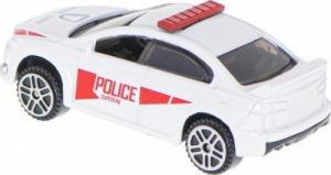KIK Samochód auto metalowe resorak policja biały 7cm 3