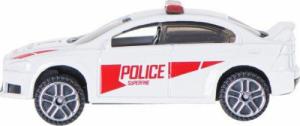 KIK Samochód auto metalowe resorak policja biały 7cm 4