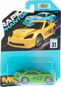 KIK Samochód auto metalowe resorak mustang zielony 7cm 4